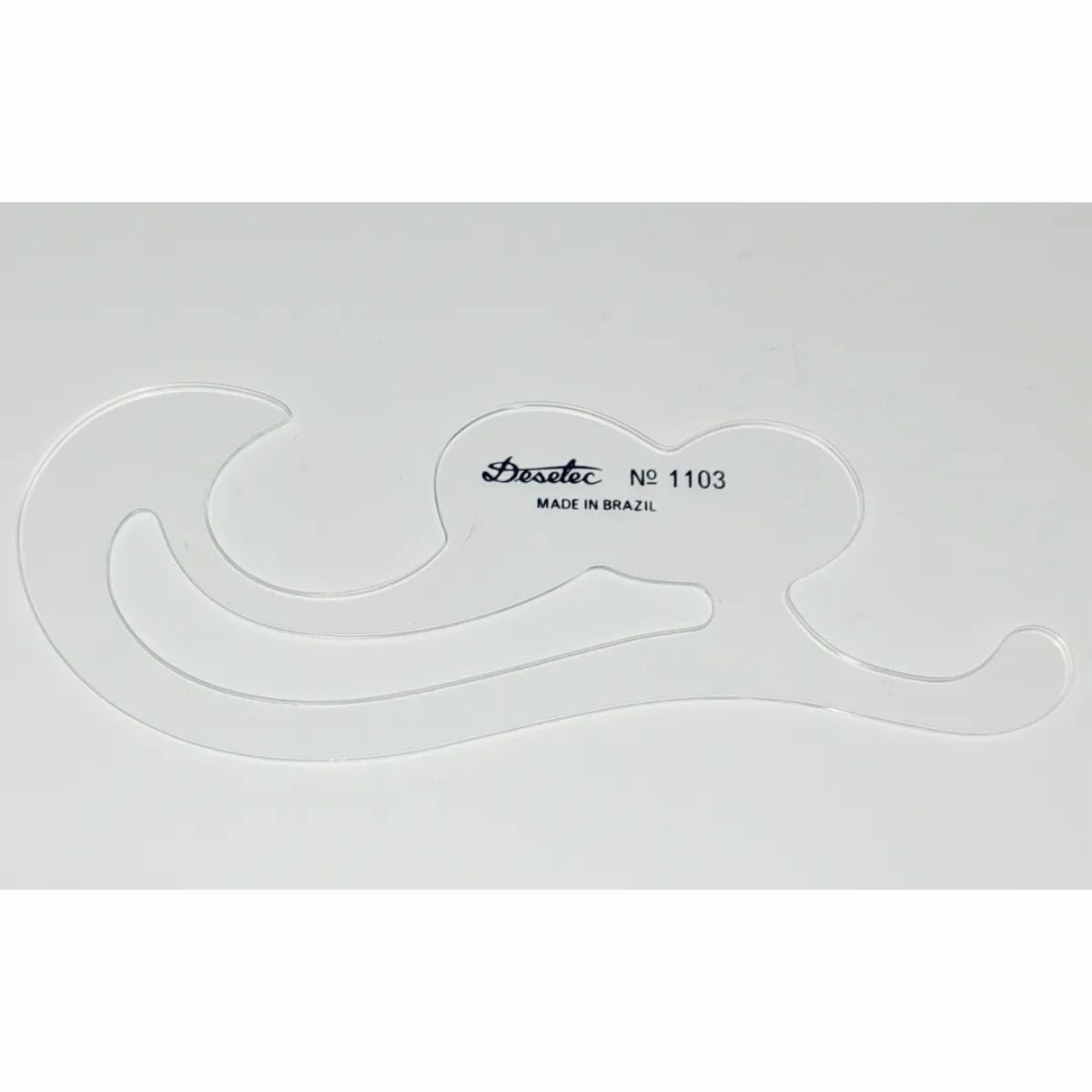 Curva Francesa Acrílico 15,5x6,5 Cm Trident Modelo 1103 - Gabarito de Curvas para Desenho Técnico