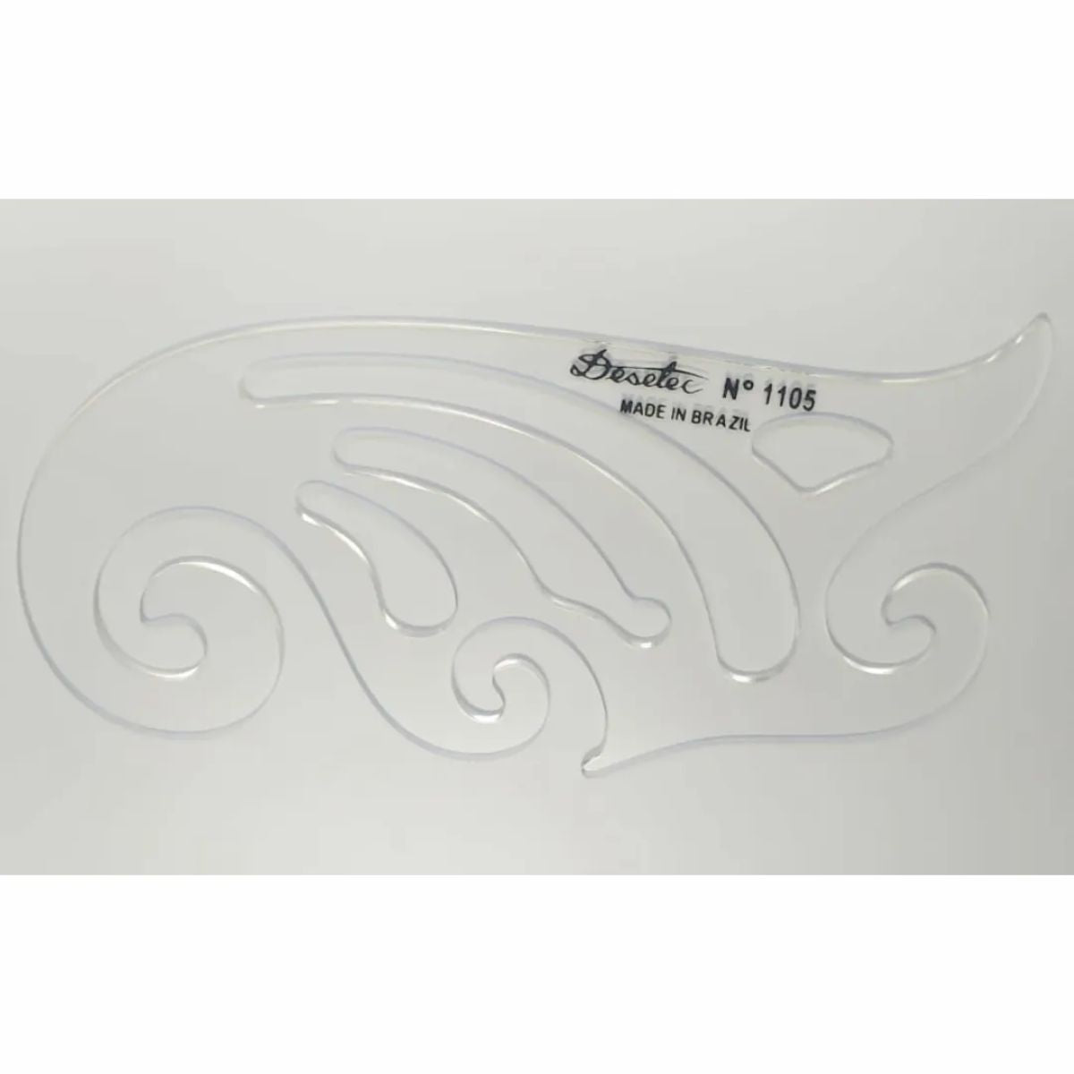 Curva Francesa Acrílico 16x7,5 Cm Trident Modelo 1105 - Gabarito de Curvas para Desenho Técnico