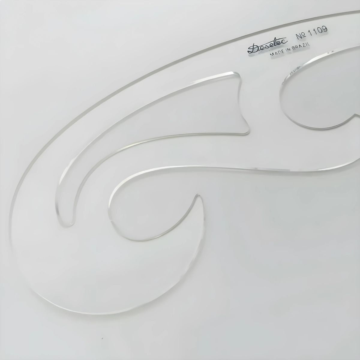Curva Francesa Acrílico 22,5x8,5 Cm Trident Modelo 1109 - Gabarito de Curvas para Desenho Técnico