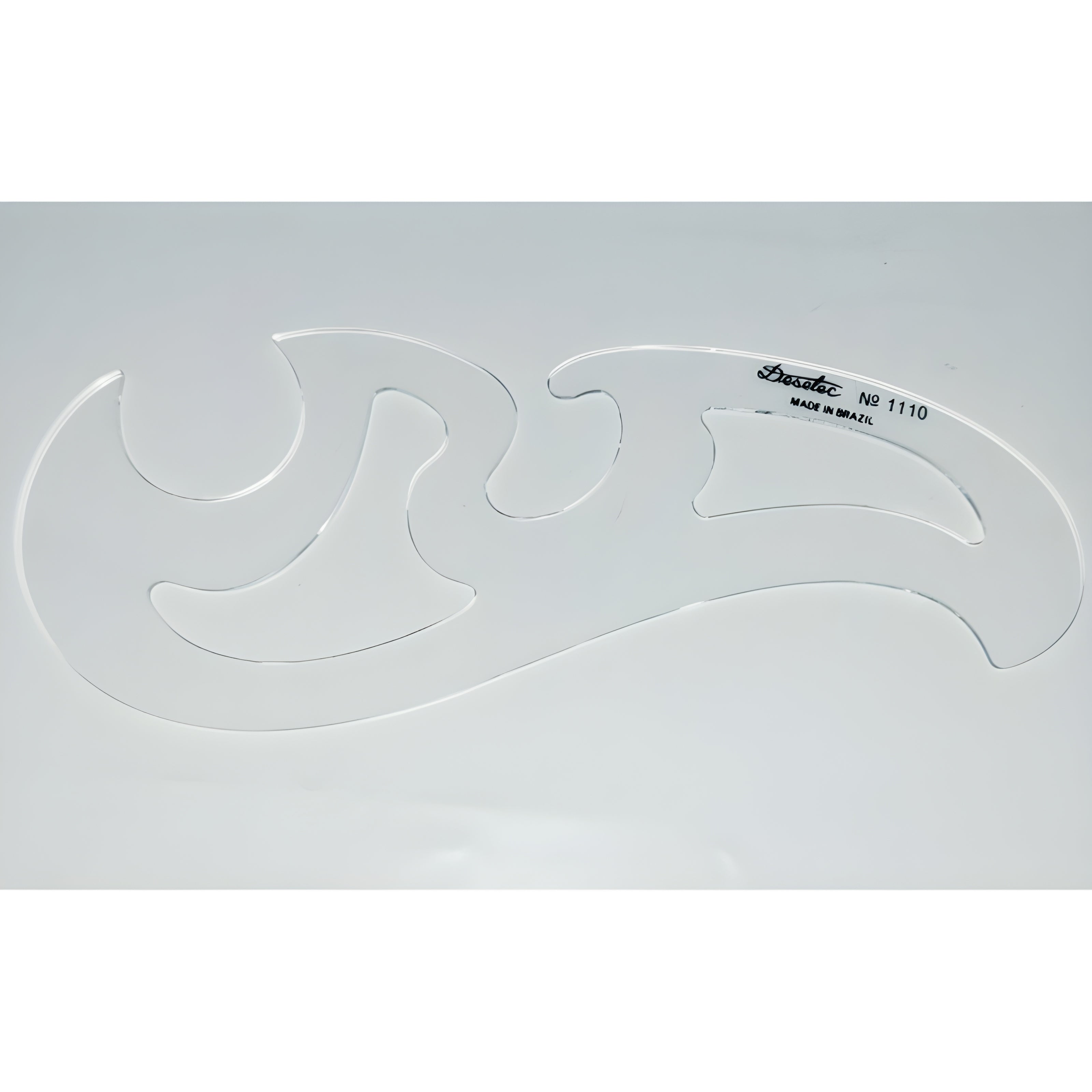 Curva Francesa Acrílico 22x9 Cm Trident Modelo 1110 - Gabarito de Curvas para Desenho Técnico