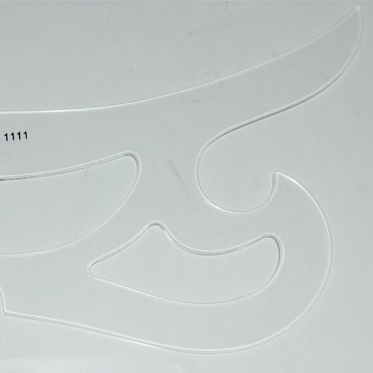 Curva Francesa Acrílico 23x11 Cm Trident Modelo 1111 - Gabarito de Curvas para Desenho Técnico