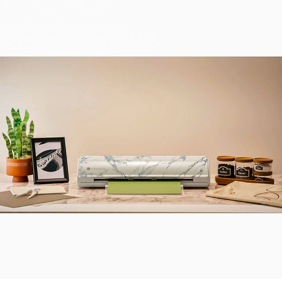 Maquina de Corte Cameo 5 Silhouette Branco Carrara - SILH-CAMEO-5-BC-4T