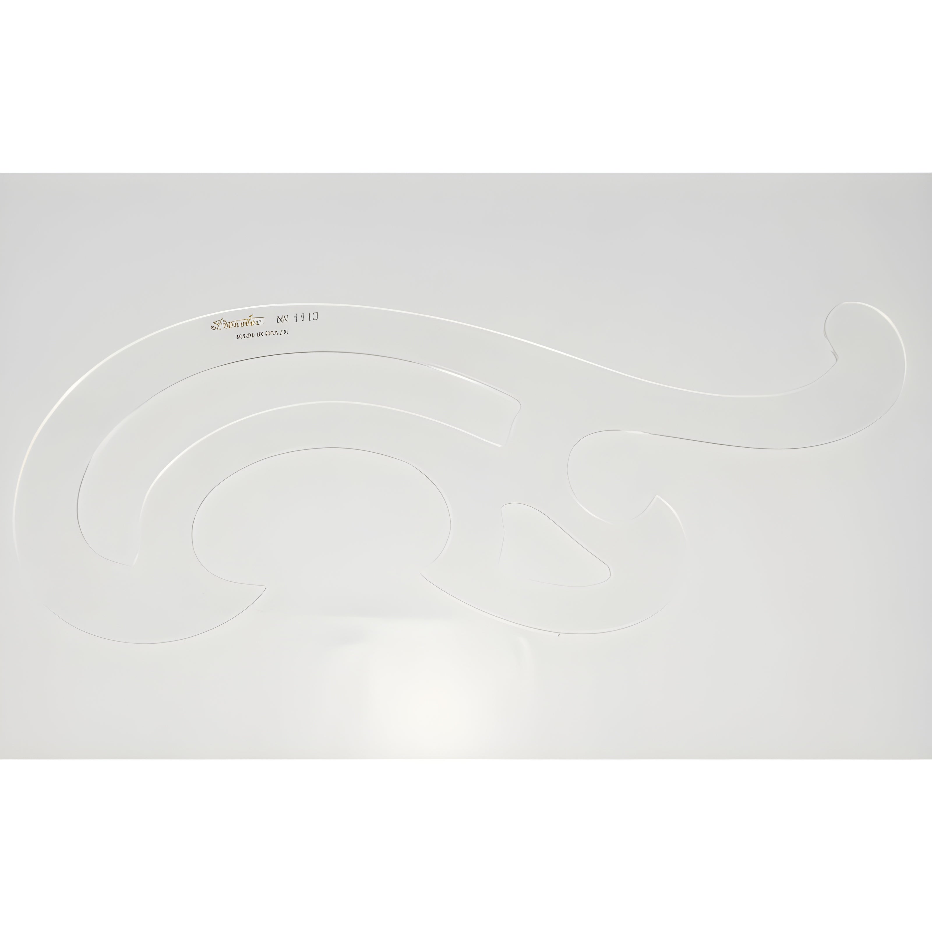 Curva Francesa Acrílico 30x11 Cm Trident Modelo 1113 - Gabarito de Curvas para Desenho Técnico
