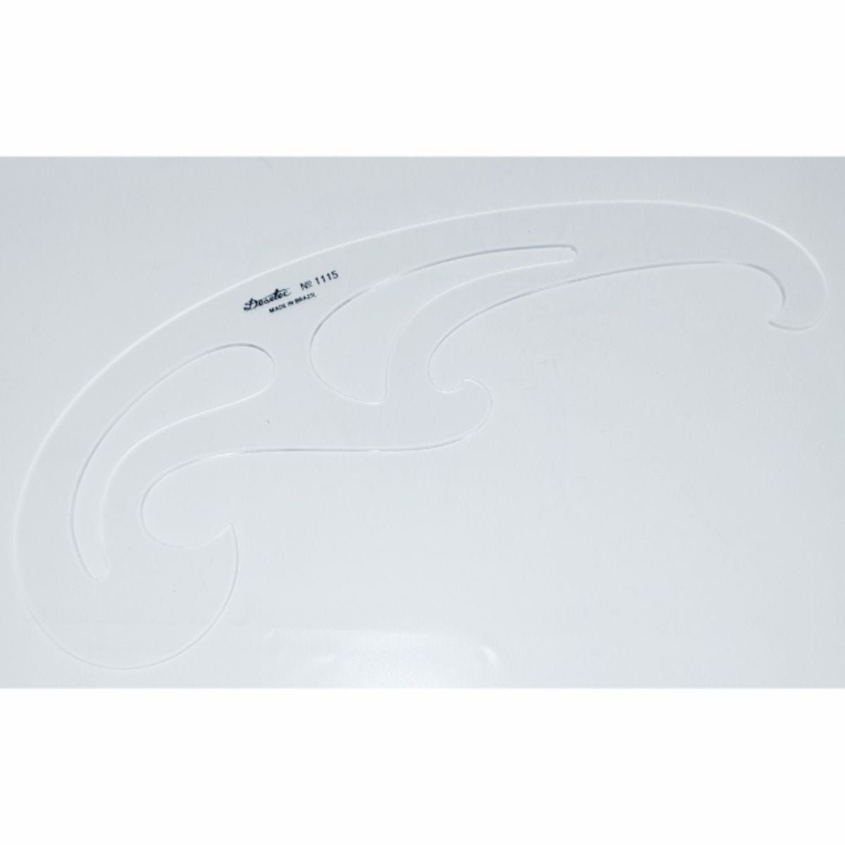 Curva Francesa Acrílico 30,5x11 Cm Trident Modelo 1115 - Gabarito de Curvas para Desenho Técnico
