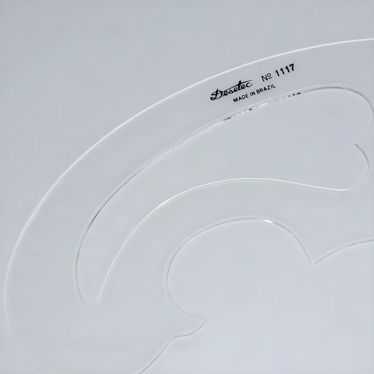 Curva Francesa Acrílico 32x11 Cm Trident Modelo 1117 - Gabarito de Curvas para Desenho Técnico