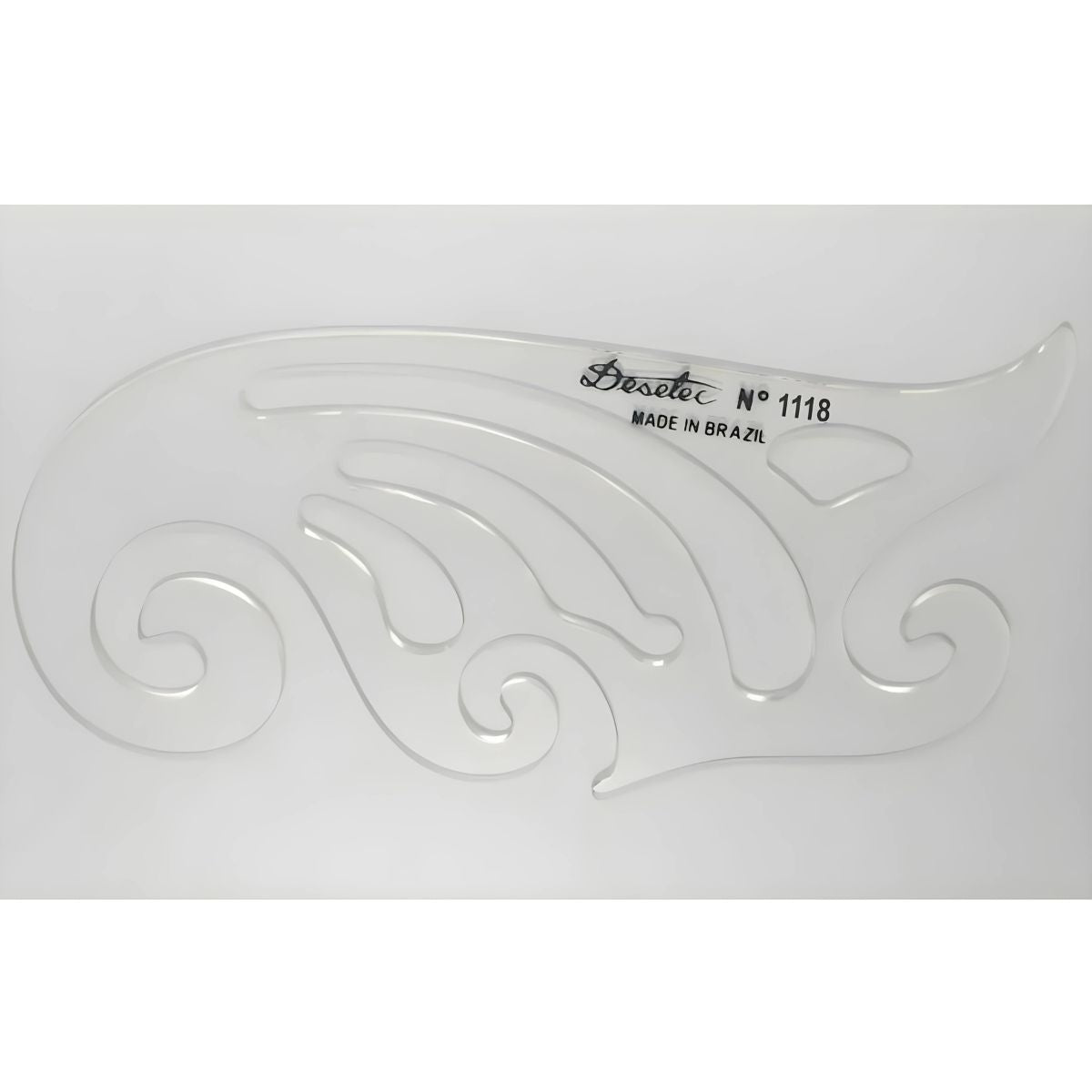 Curva Francesa Acrílico 33x15 Cm Trident Modelo 1118 - Gabarito de Curvas para Desenho Técnico