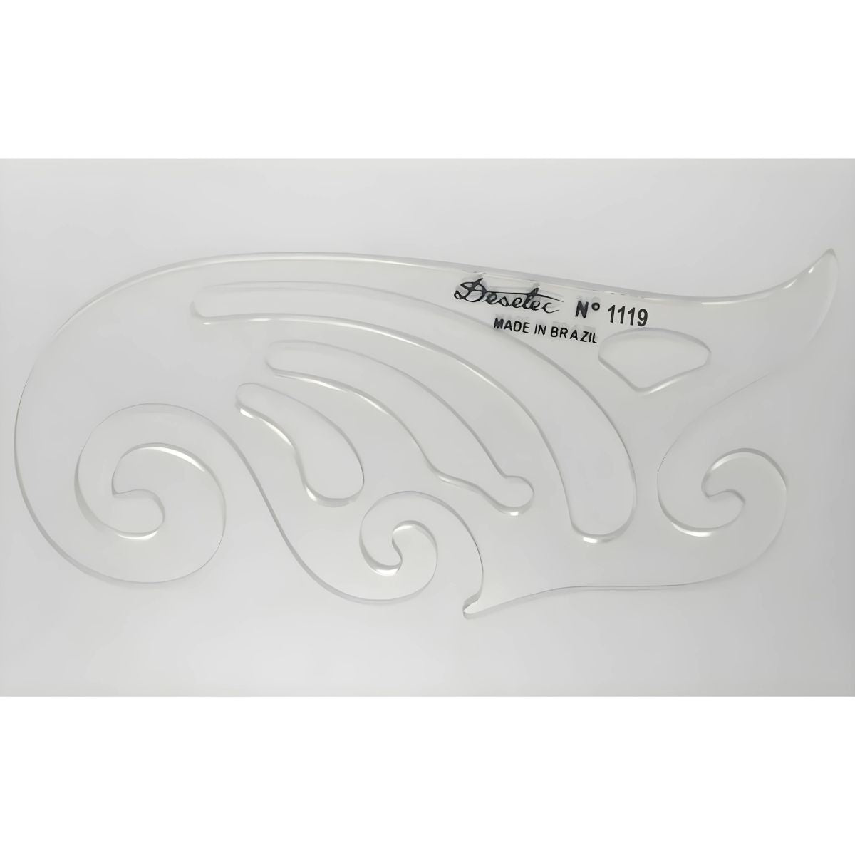 Curva Francesa Acrílico 25x15 Cm Trident Modelo 1119 - Gabarito de Curvas para Desenho Técnico
