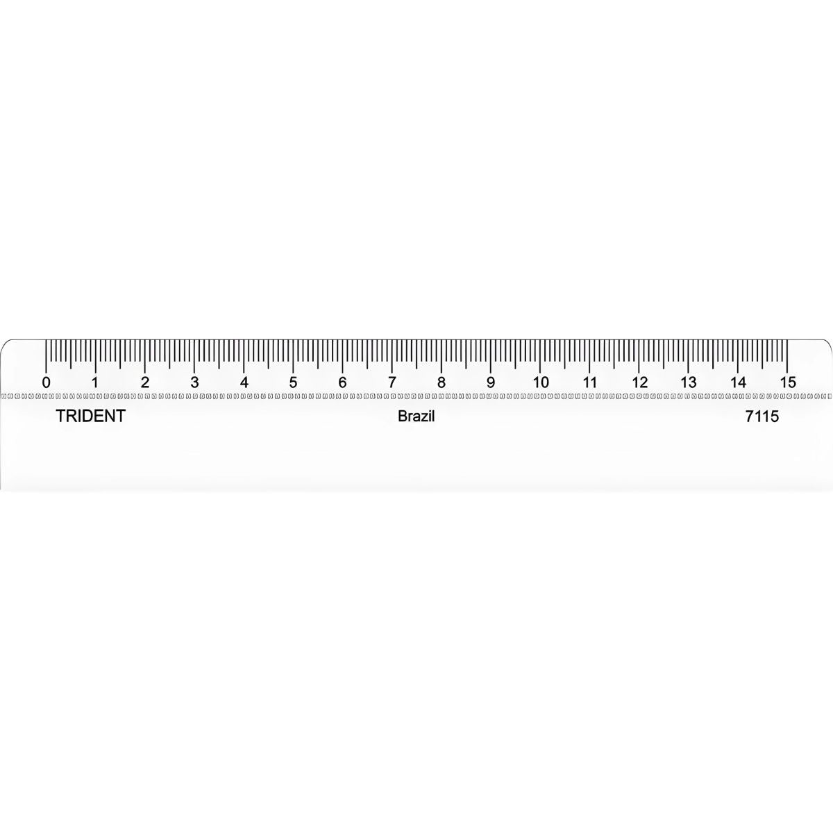 Régua Acrílica Desetec Trident 15cm - Modelo 7115
