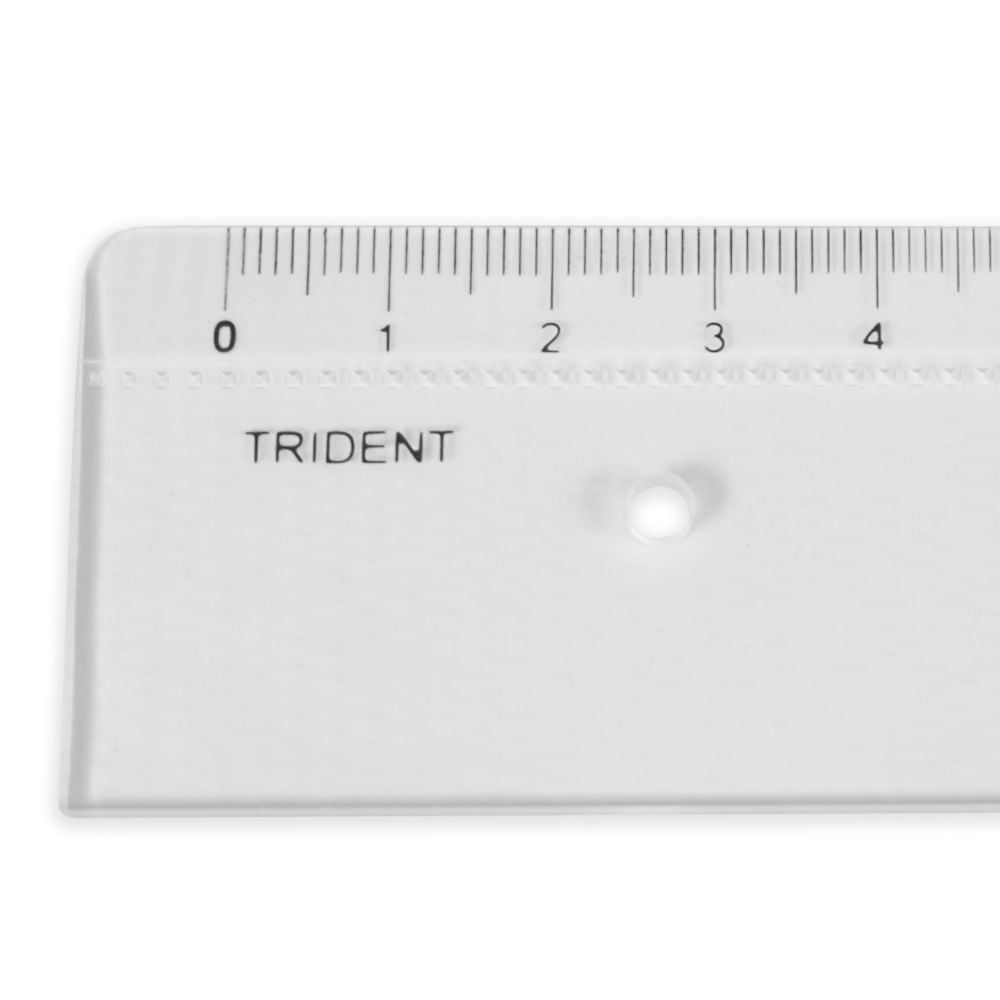 Régua de Acrílico Trident com Escala 40 Cm - Modelo 7140
