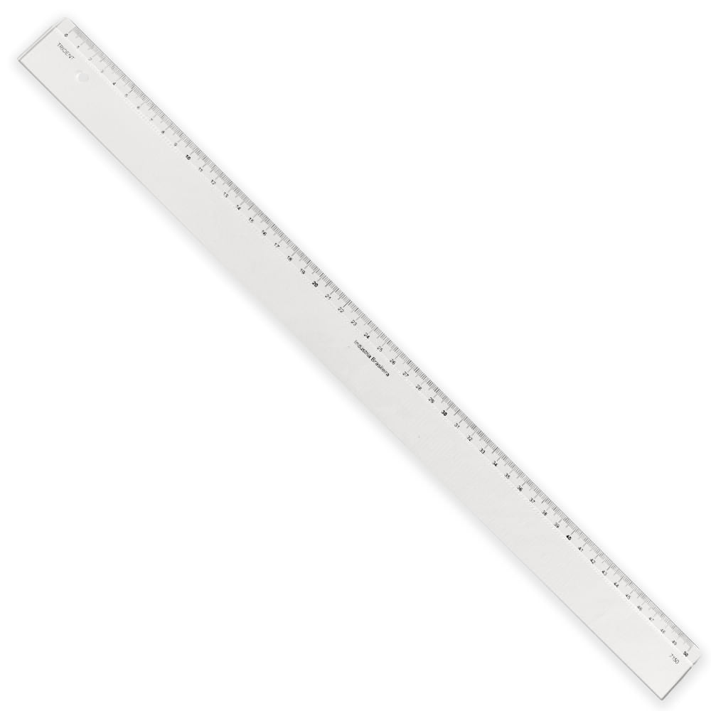Régua de Acrílico Trident com Escala 50 Cm - Modelo 7150
