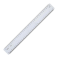 Régua Acrílica Desetec Trident 30cm - Modelo 7230