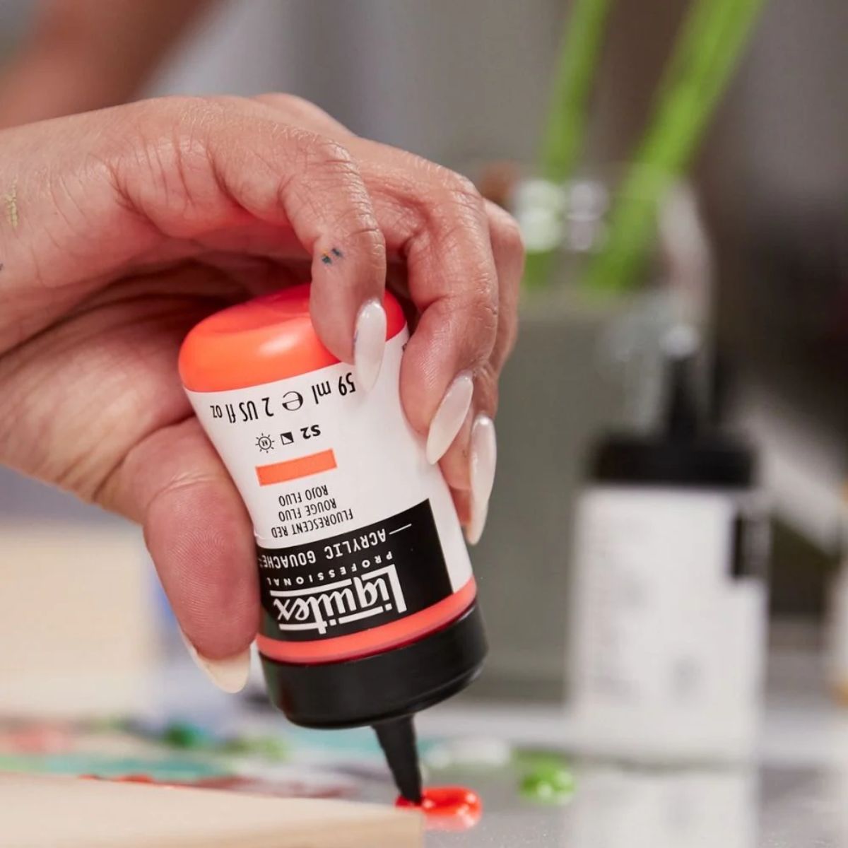 Estojo de Tinta Guache Acrílica Liquitex 59ml com 6 Cores Primárias