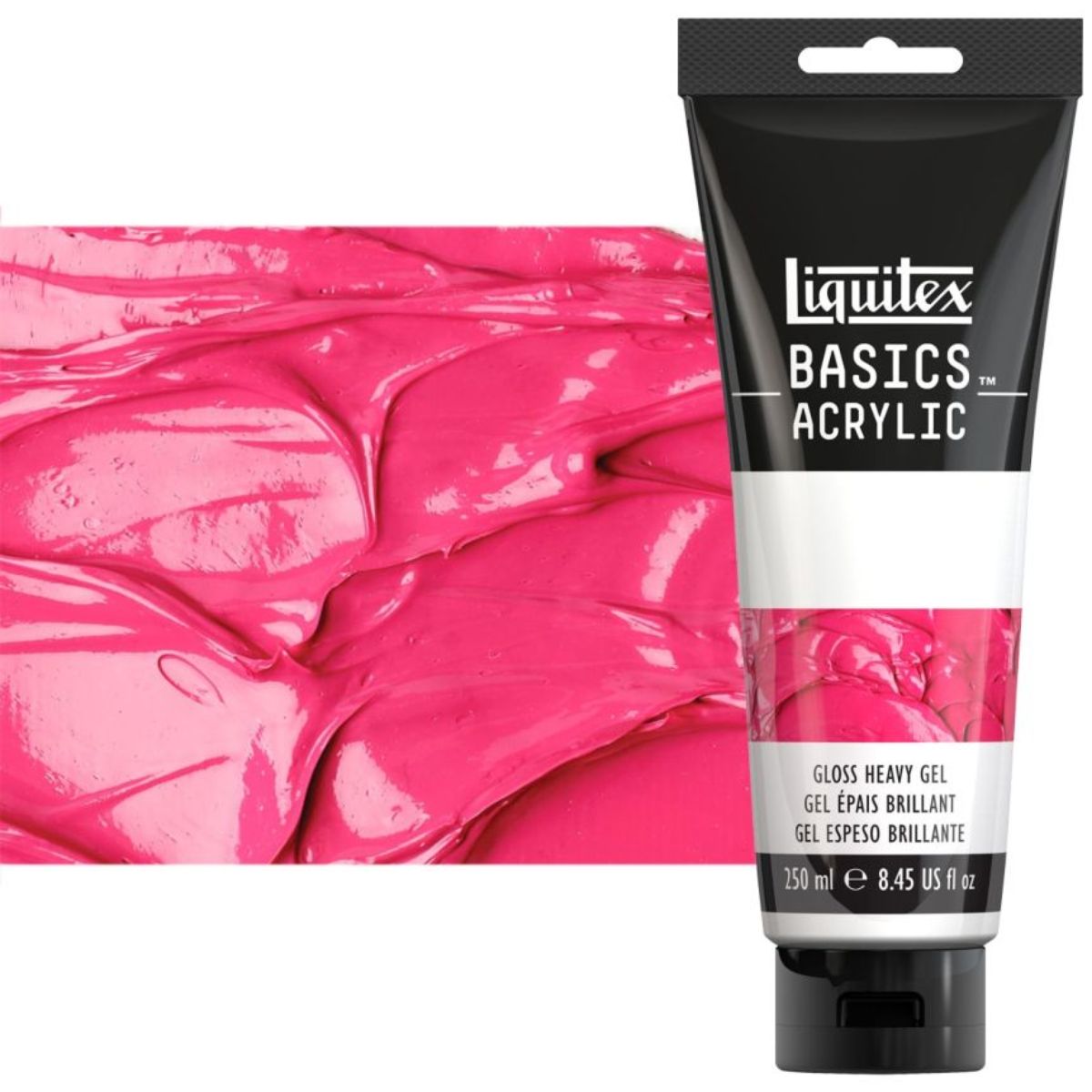Gel Medium Heavy Líquido Brilhante Liquitex Basics 250ml