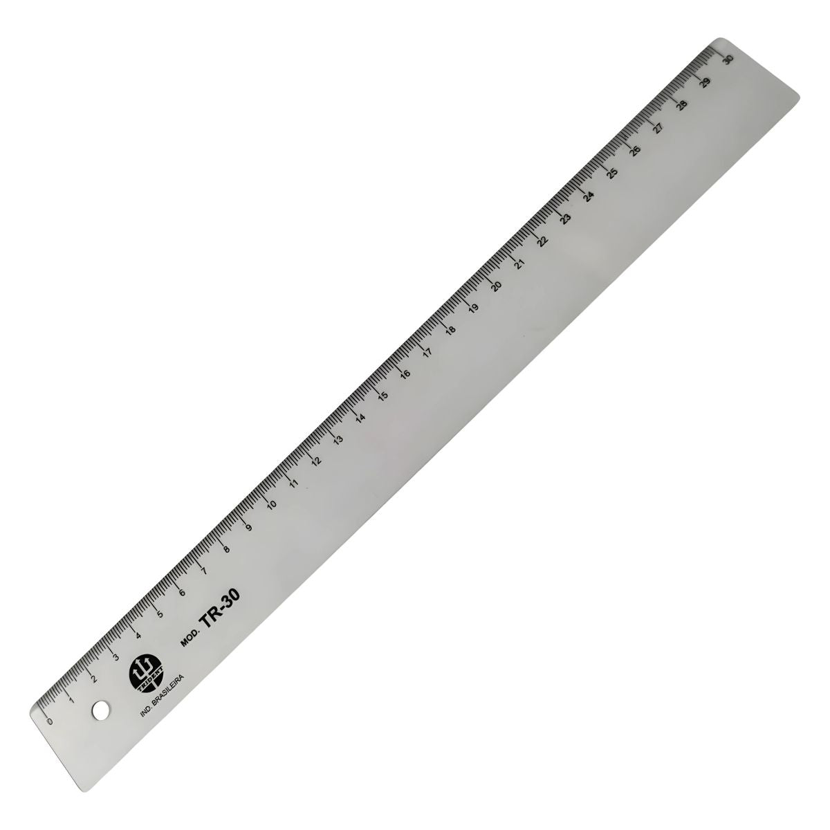 Régua em Pvc Transparente Trident 30 Cm - Modelo Tr-30
