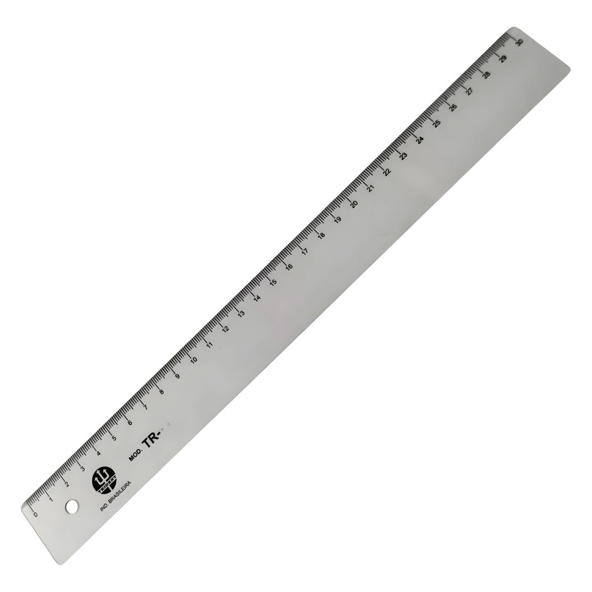 Régua em Pvc Transparente Tr-40 Trident 40cm - Modelo Tr-40
