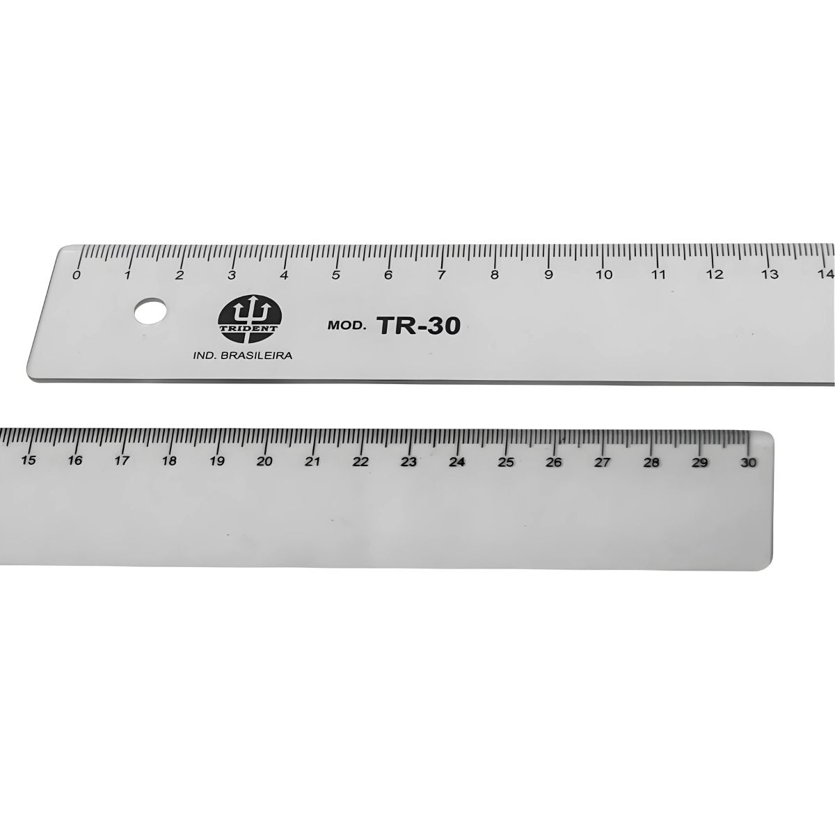 Régua em Pvc Transparente Tr-50 Trident 50cm - Modelo Tr-50
