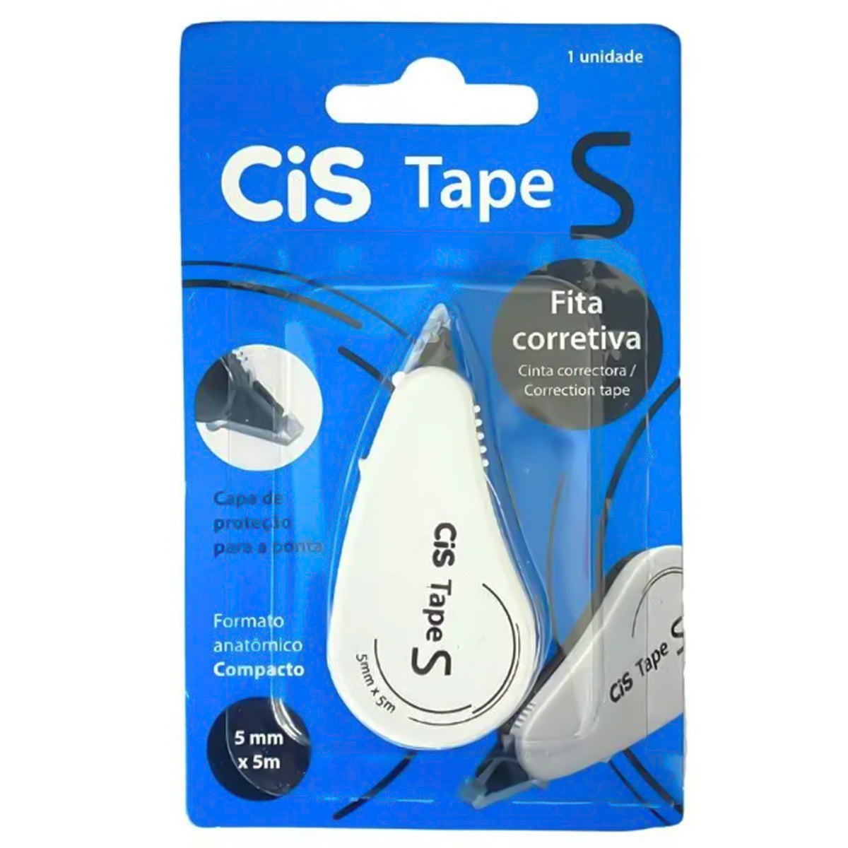 Fita de Corretiva Tape S 5mmx5mt - Cis