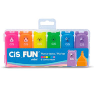 Estojo de Marca Texto Fun Mini 3.5Mm com 6 Cores - Neon - Cis
