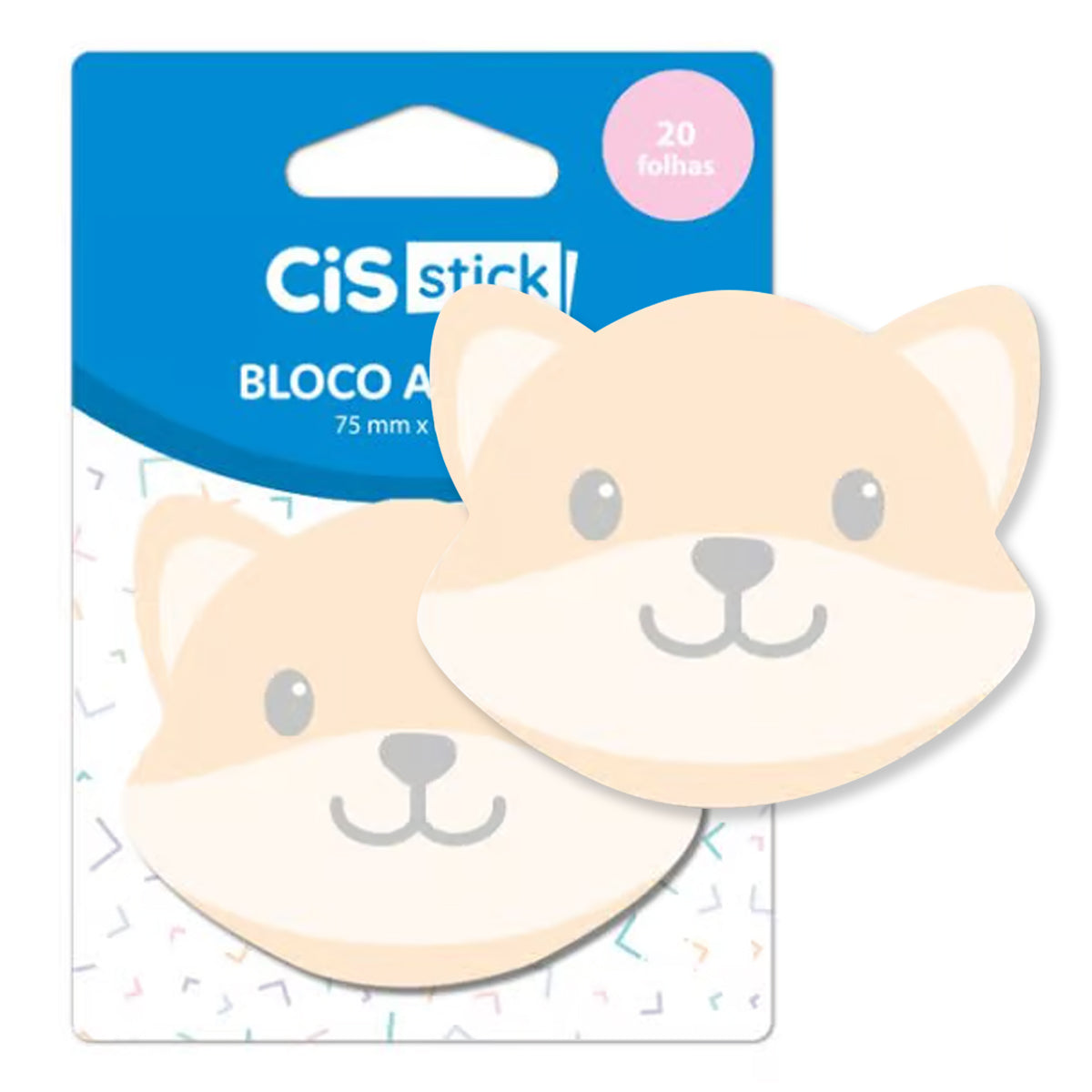 Bloco de Adesivo Sticky Notes 60x75mm com 20 Folhas Decorado - Cis