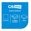 Bloco de Adesivo Sticky Notes 75x75mm com 50 Folhas - Transparente - Cis