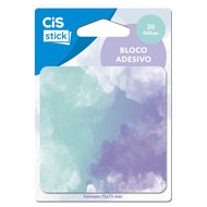 Bloco de Adesivo Sticky Notes 75x75mm com 20 Folhas Decorado - Cis