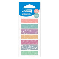 Bloco de Adesivo Sticky Notes 12x45mm com 20 Folhas - 07 Modelos Decorado - Cis