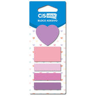 Bloco de Adesivo Sticky Notes Tamanhos Variados com 20 Folhas - 04 Modelos - Cis