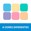 Bloco de Adesivo Sticky Notes 45x45mm com 20 Folhas - 06 Modelos - Cis