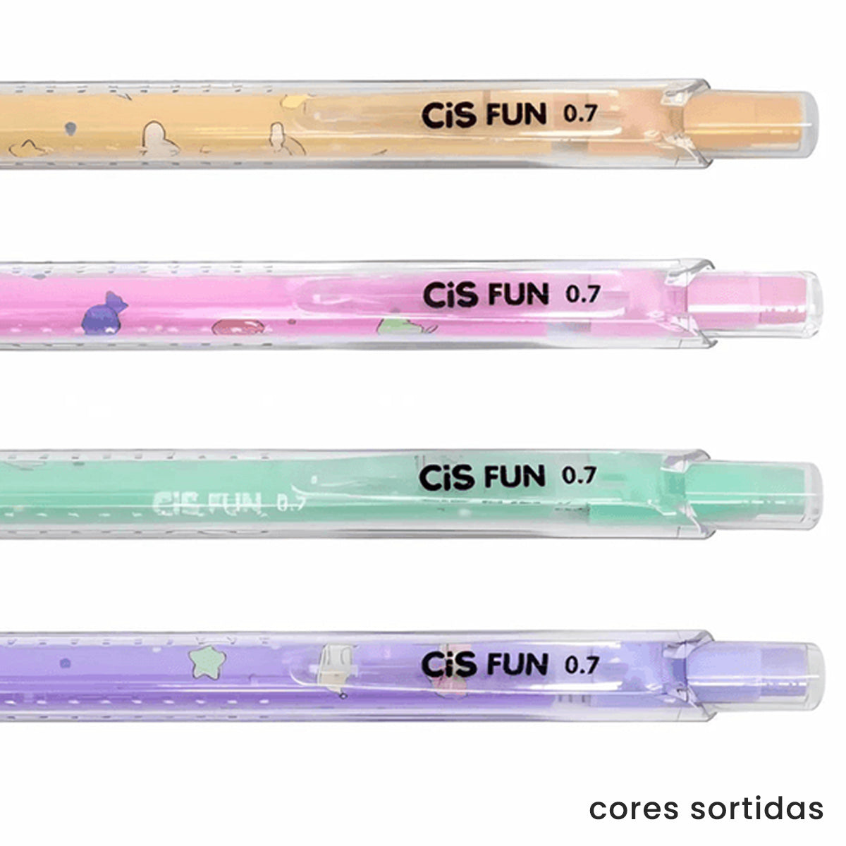 Lapiseira Escolar Fun 0.7Mm - Cores Sortidas - Cis