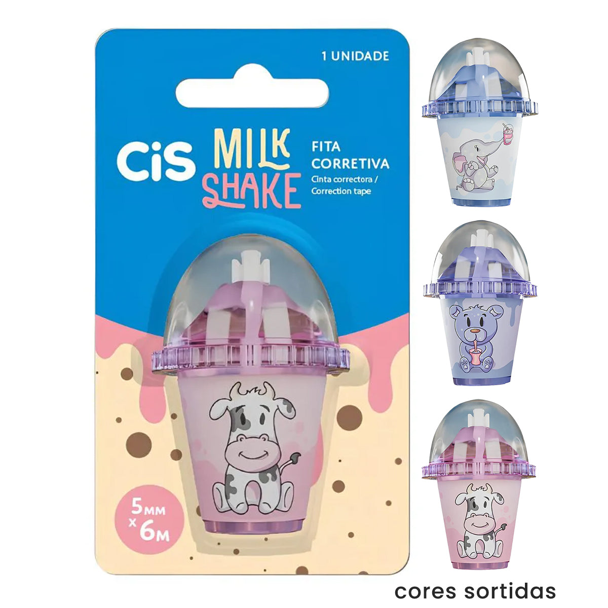 Fita de Corretiva Milkshake 5mmx6mt - Cis