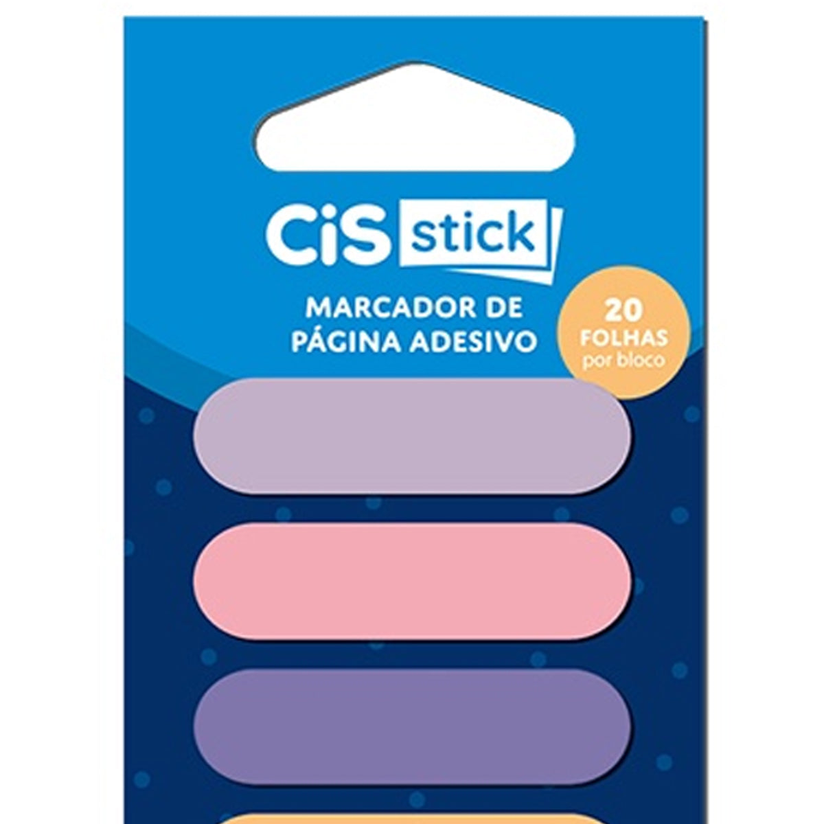 Bloco de Adesivo Sticky Notes 12x45mm com 20 Folhas - 10 Modelos - Cis