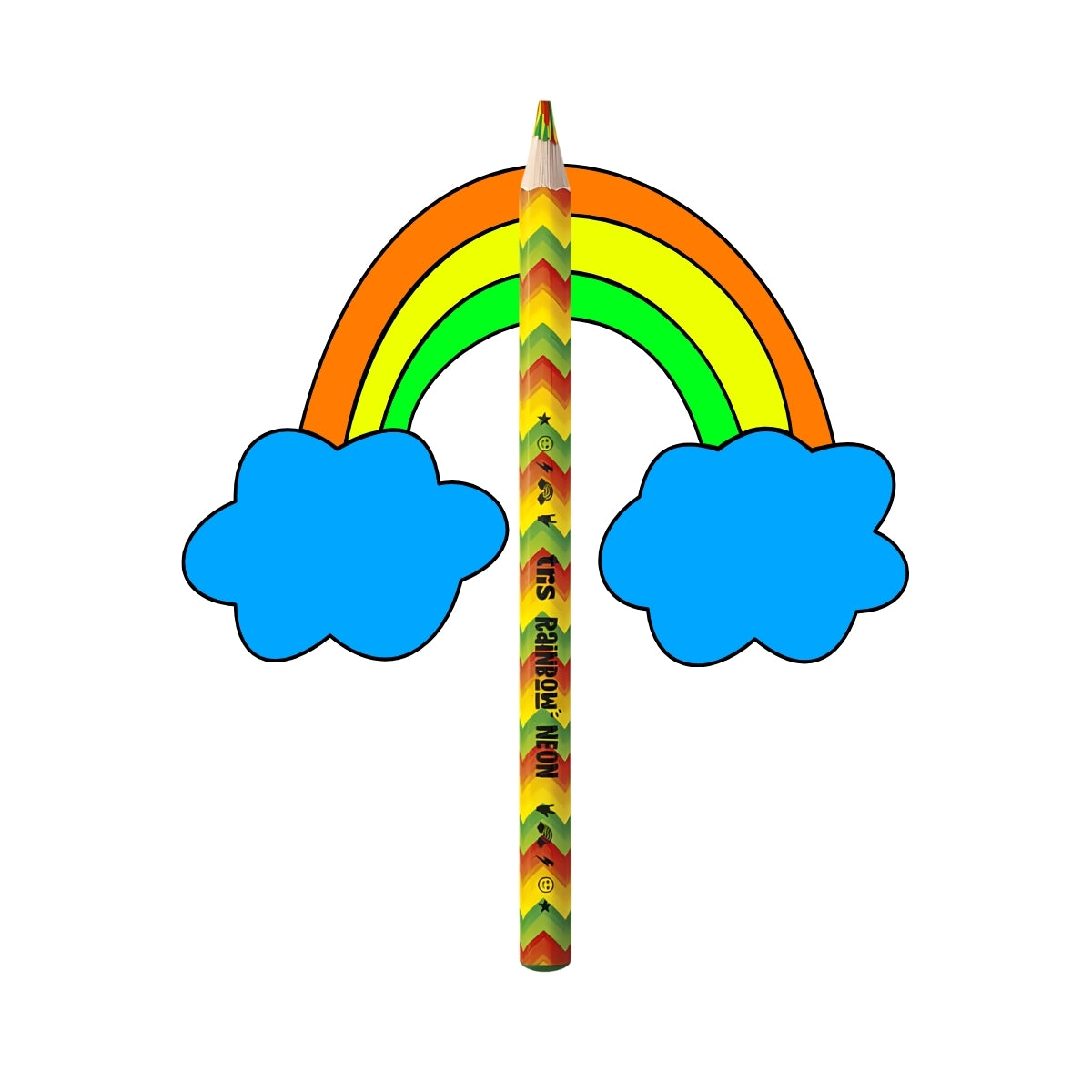 Lápis de Cor Rainbow Neon - Tris