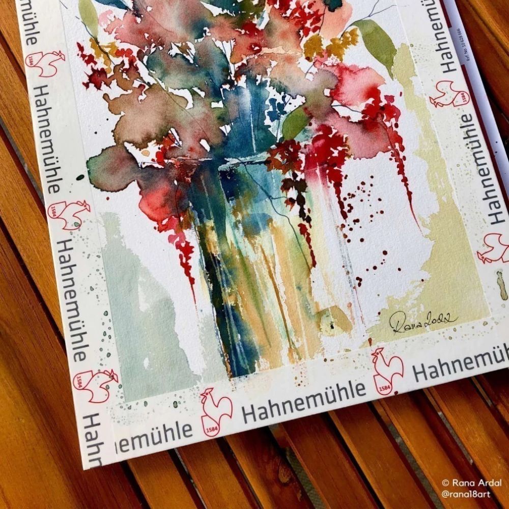 Fita de Papel para Mascaramento Hahnemühle 1,5cm X 20m Vermelha