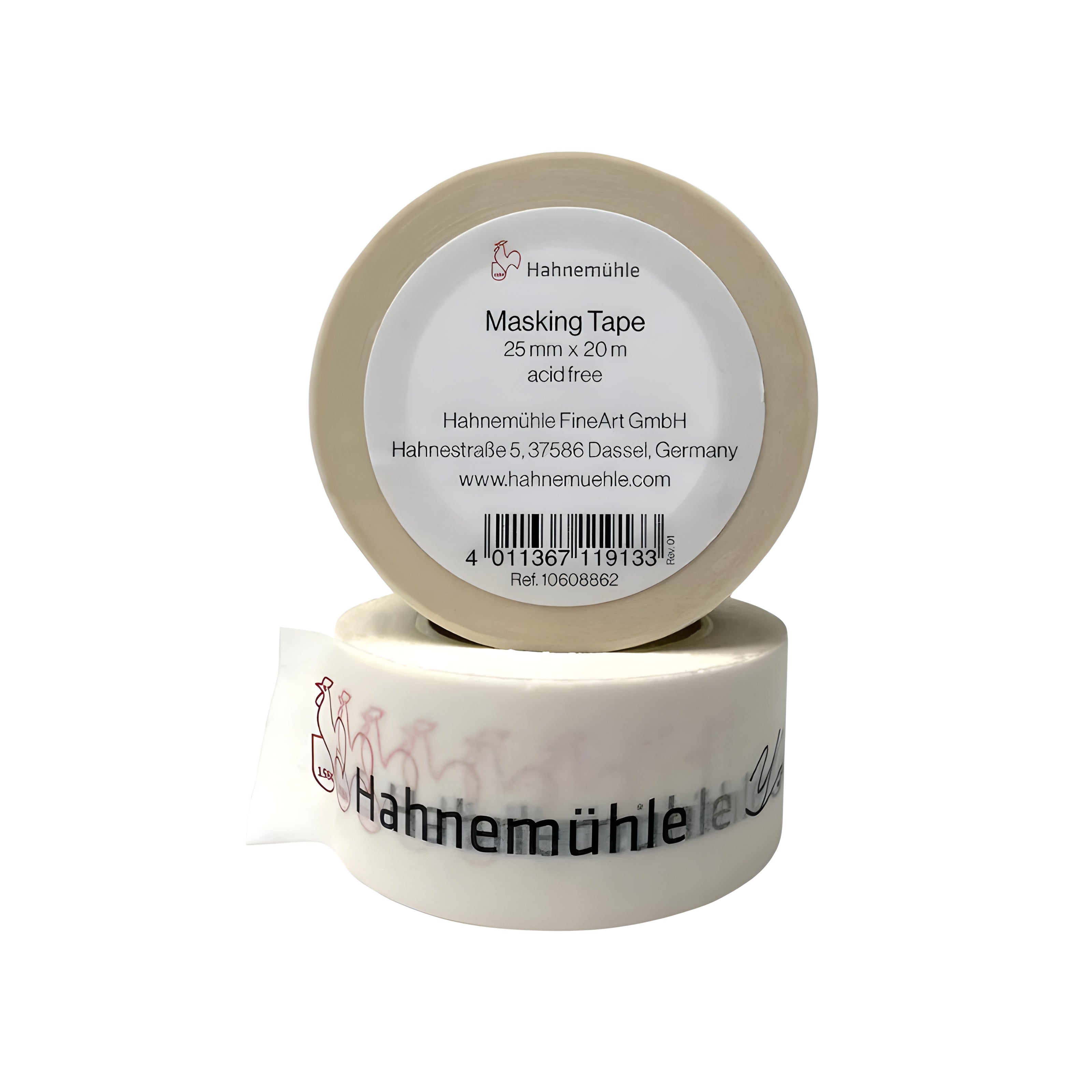 Fita de Papel para Mascaramento Hahnemühle 2,5cm X 20m Branca
