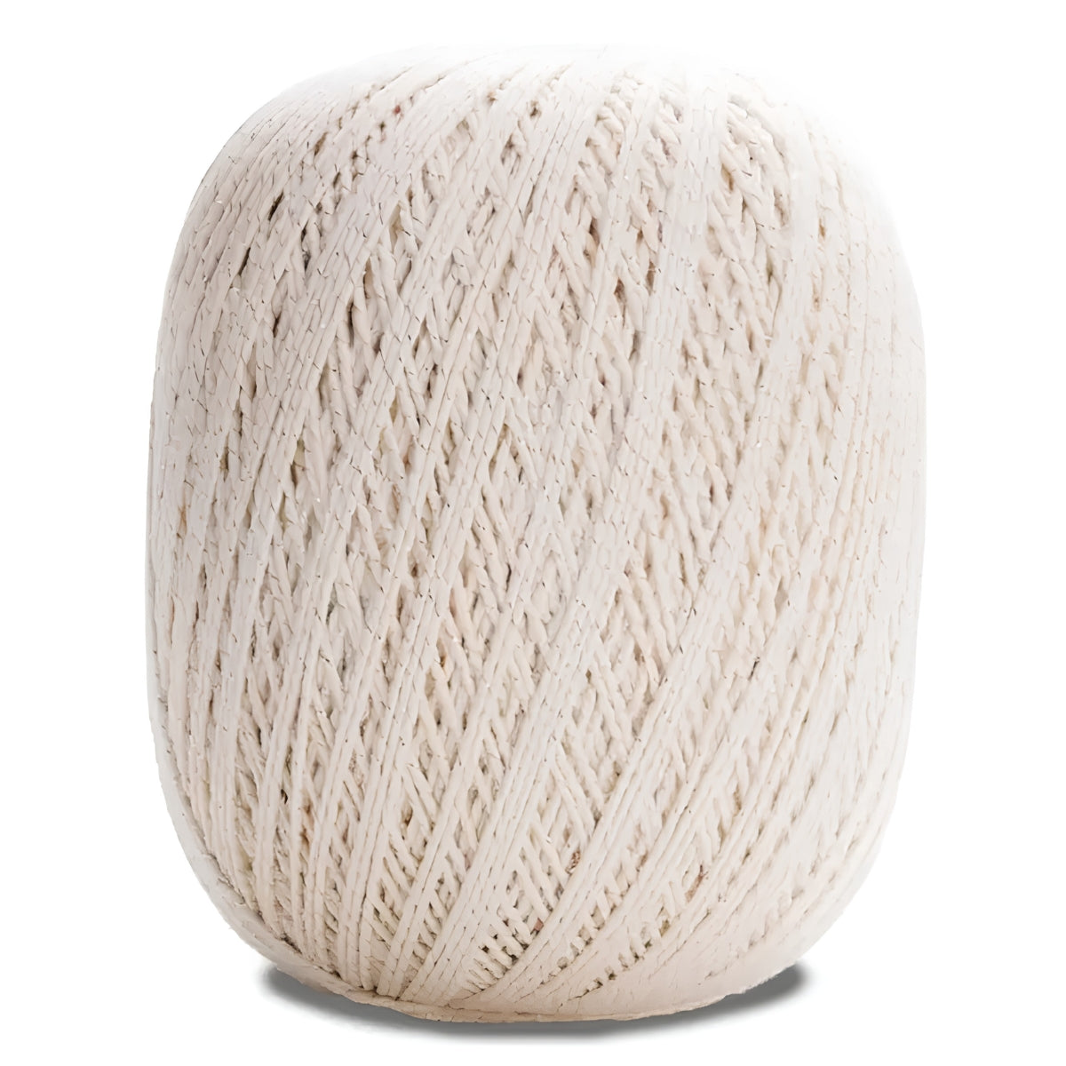 Fio Barroco Natural Brilho 4/6 Algodão com Fibra Metálica Crochê Tricô Natural Brilho Prata 400g 433m Tex 922 - Círculo