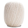 Fio Barroco Natural Brilho 4/6 Algodão com Fibra Metálica Crochê Tricô Natural Brilho Prata 400g 433m Tex 922 - Círculo