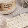 Barbante Barroco Natural Brilho Prata 4/6 Algodão com Fibra Metalizada para Crochê Tricô e Artesanato 700g 759m Tex 922 - Círculo