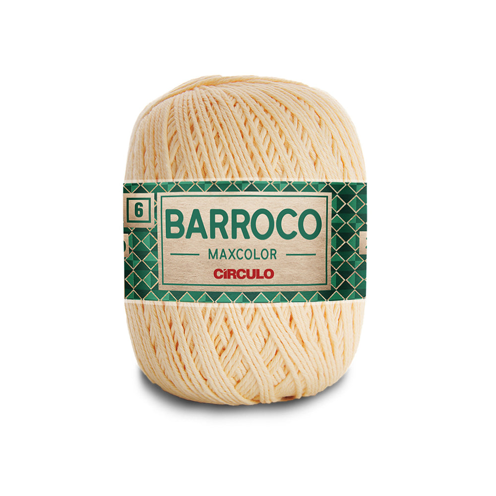 Barbante Barroco Maxcolor 6 Algodão Crochê Tricô Decoração 400g 452m T ...