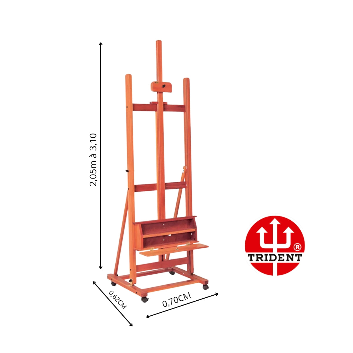 Cavalete de Pintura Trident Estúdio com Gabinete Modelo 12220