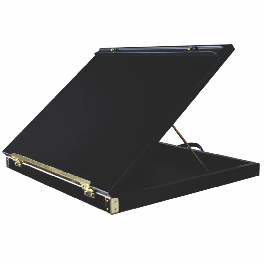 Prancheta Portátil A3 Trident Black Piano com Régua Paralela 42x52x4,5 Cm - Modelo 5000p