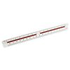 Escalímetro Trident Triangular 15cm em Abs com Escalas em Baixo Relevo - Modelo Me-15