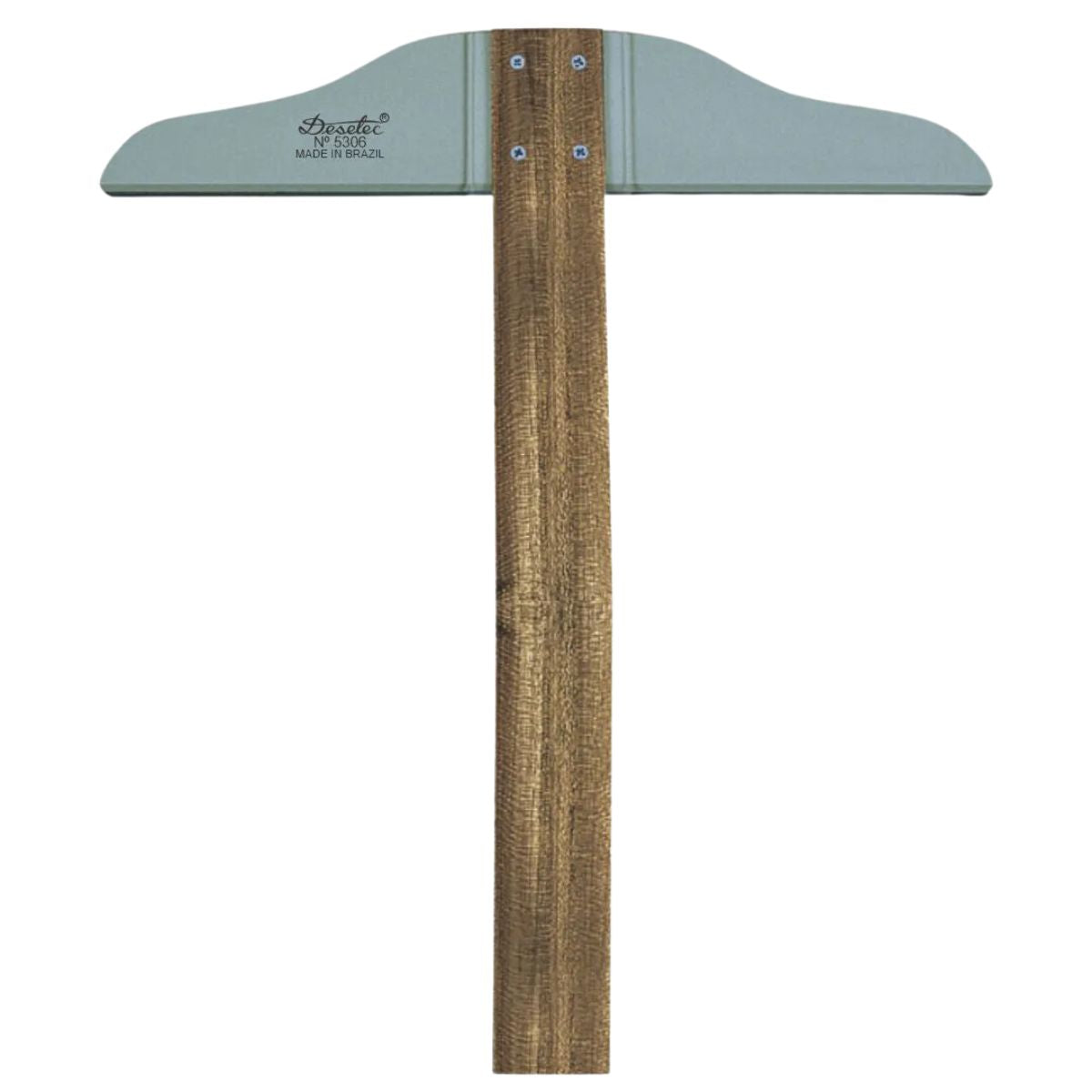 Régua T de Madeira Cabeçote Fixo com Borda Acrílica Trident - Tamanhos de 50cm a 100cm