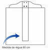 Régua T Madeira Trident com Borda de Acrílico e Cabeçote Fixo 60cm - Modelo 5306
