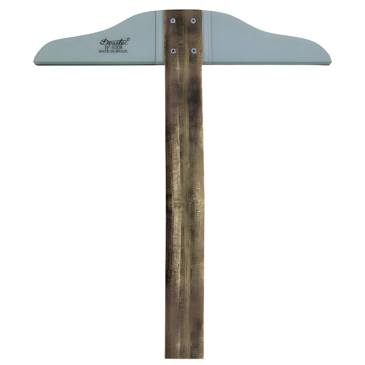 Régua T Madeira Trident com Borda de Acrílico e Cabeçote Fixo 80cm - Modelo 5308
