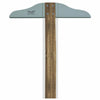 Régua T de Madeira Cabeçote Fixo com Borda Acrílica Trident - Tamanhos de 50cm a 100cm