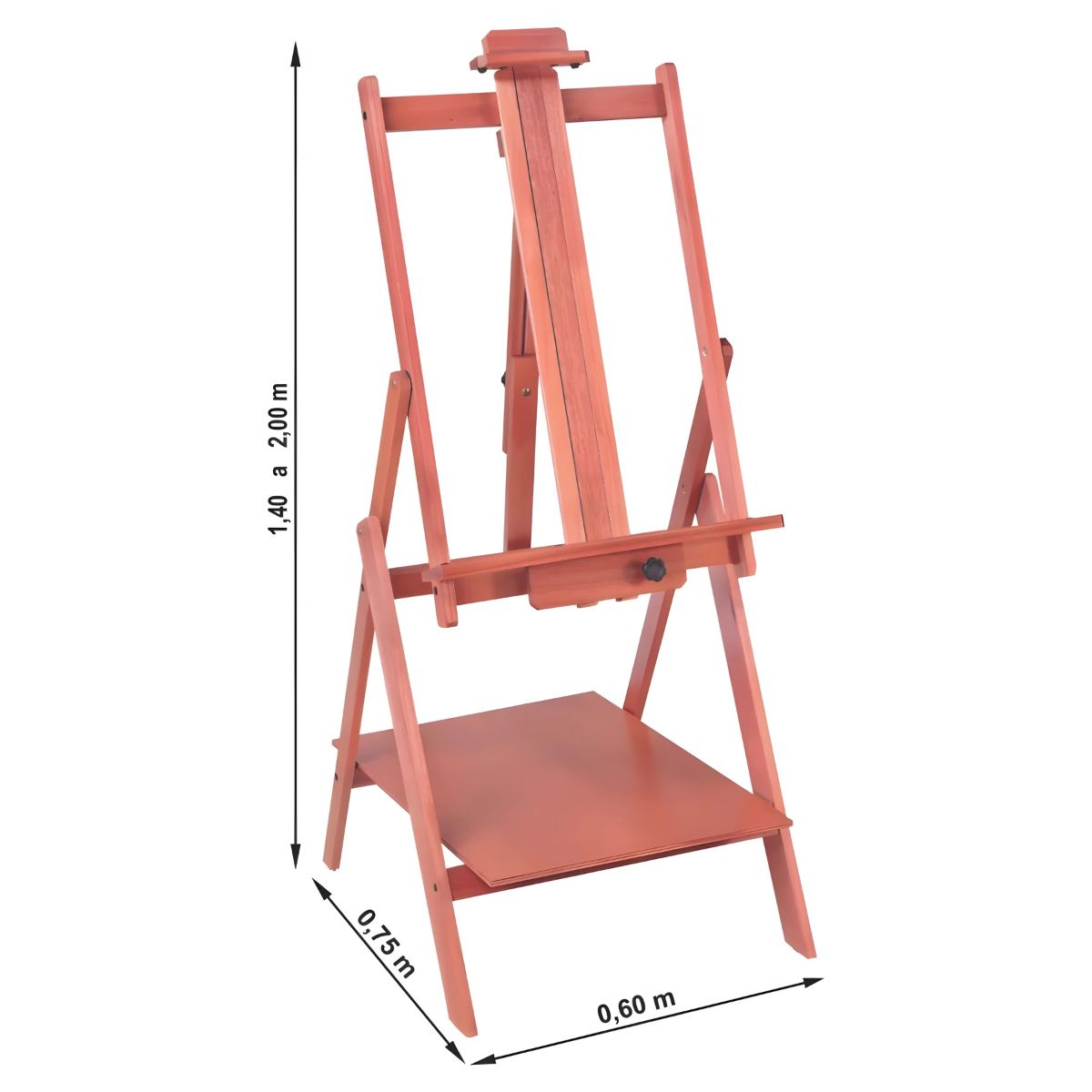 Cavalete para Pintura Trident Estúdio Articulado Modelo - 12338