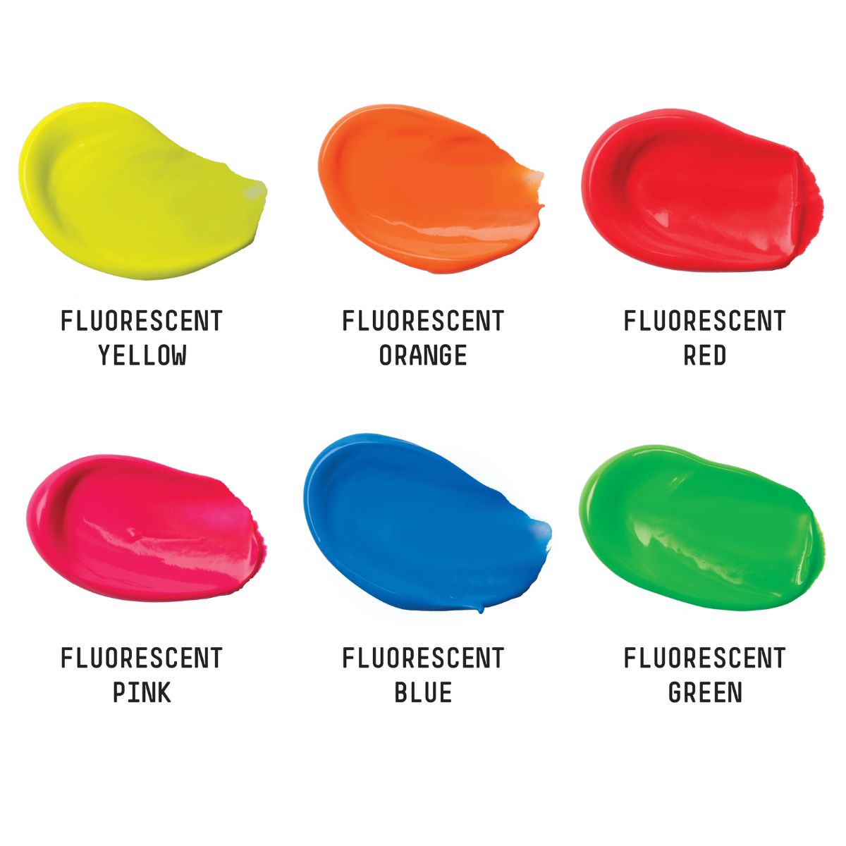 Estojo de Tinta Acrílica Liquitex Basics 22ml com 6 Cores Fluorescentes