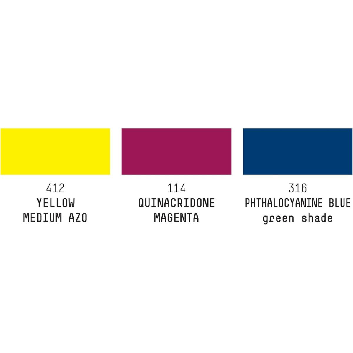 Kit Tinta Acrílica Ink 30ml Liquitex ? 3 Cores Primarias + 1 Médium