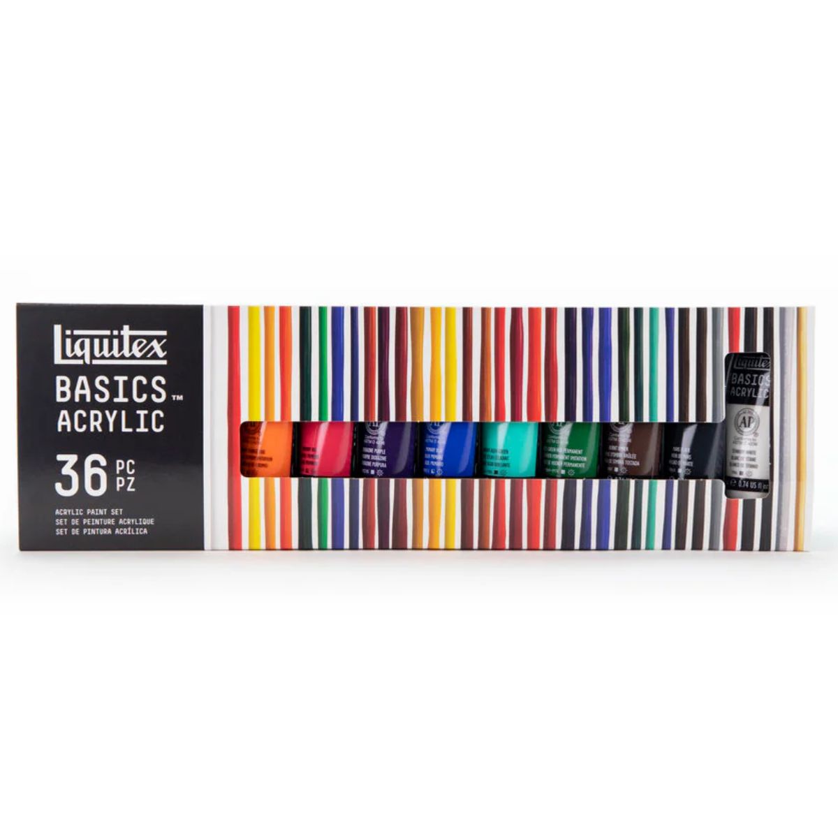 Estojo de Tinta Acrílica Liquitex Basics 22ml com 36 Cores