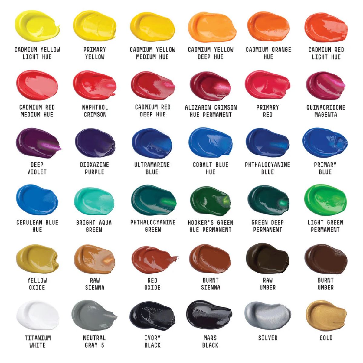 Estojo de Tinta Acrílica Liquitex Basics 22ml com 36 Cores